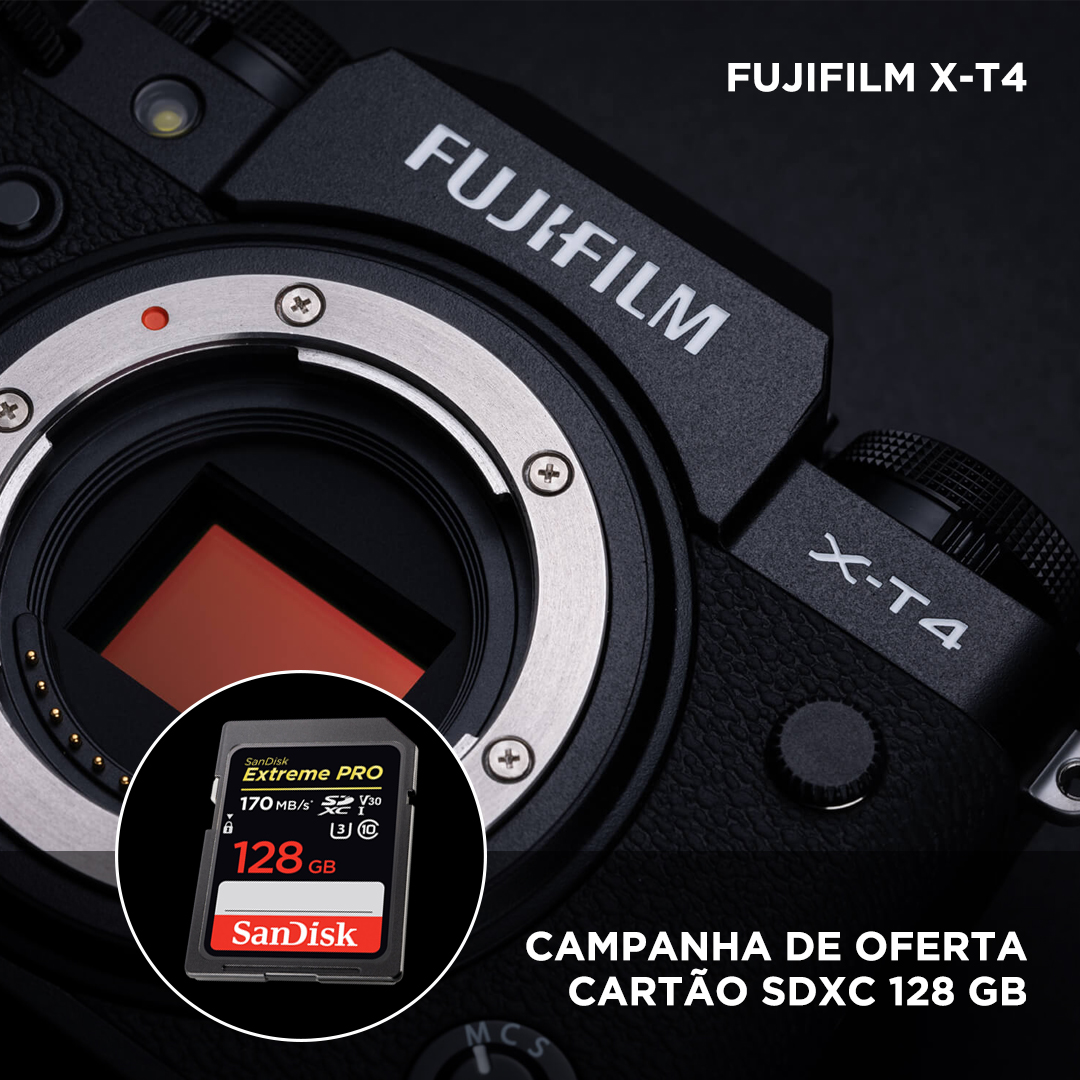 FUJIFILM X-T4 + OFERTA Cartão SDXC 128GB